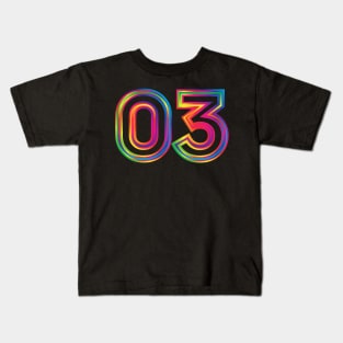 03 spectrum outline Kids T-Shirt